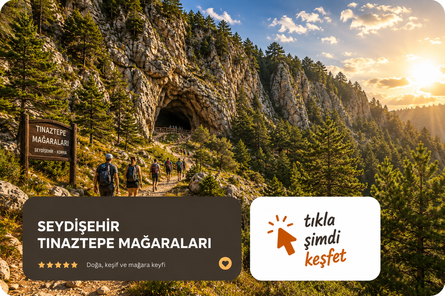 Tınaztepe Mağaraları Kahvaltı & Kuğulu Park Turu(Kadınlara Özel)
